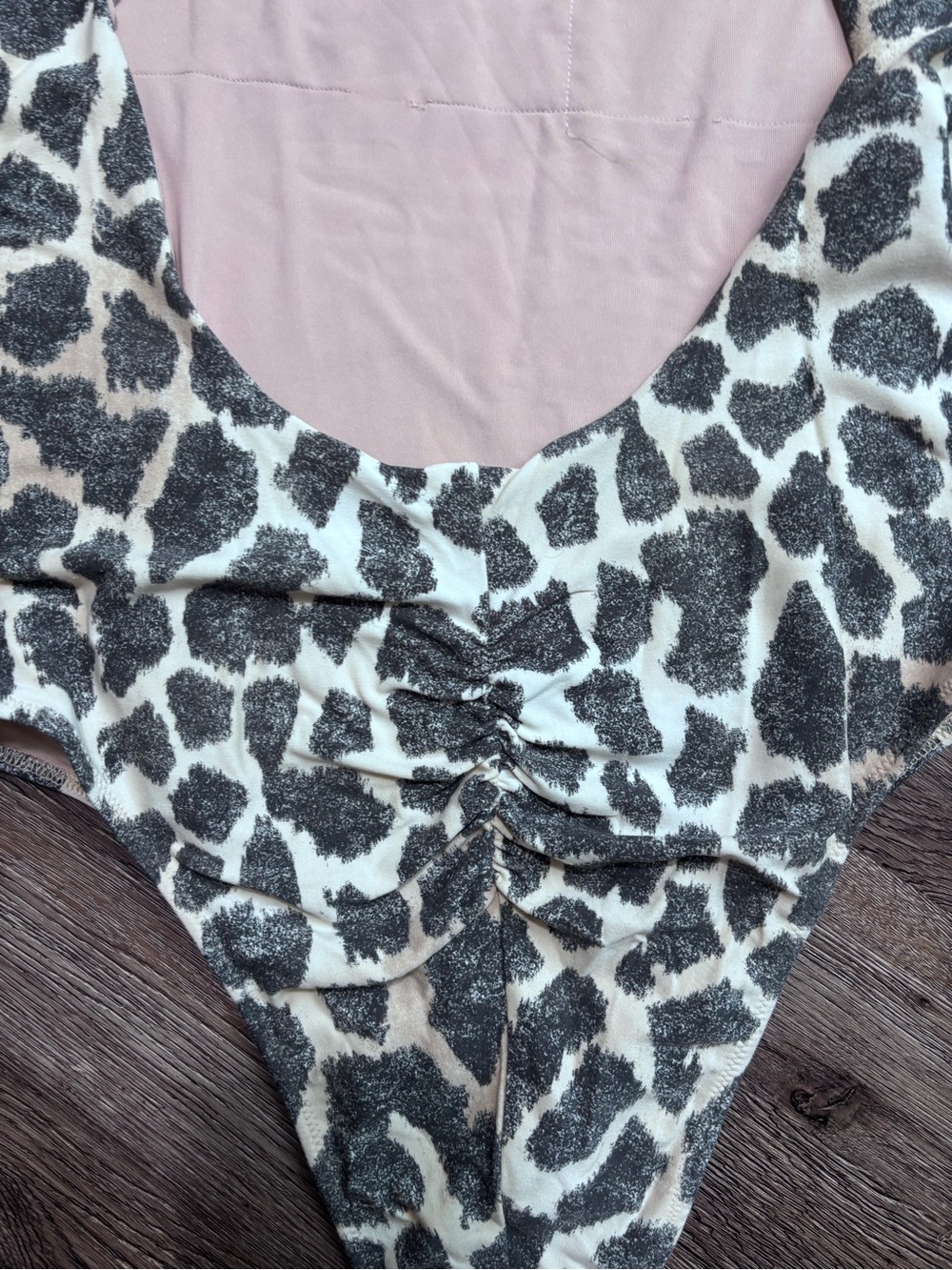 Offline by Aerie Open Back  Leopard Print One-Piece Swimsuit - Picture 4 of 5